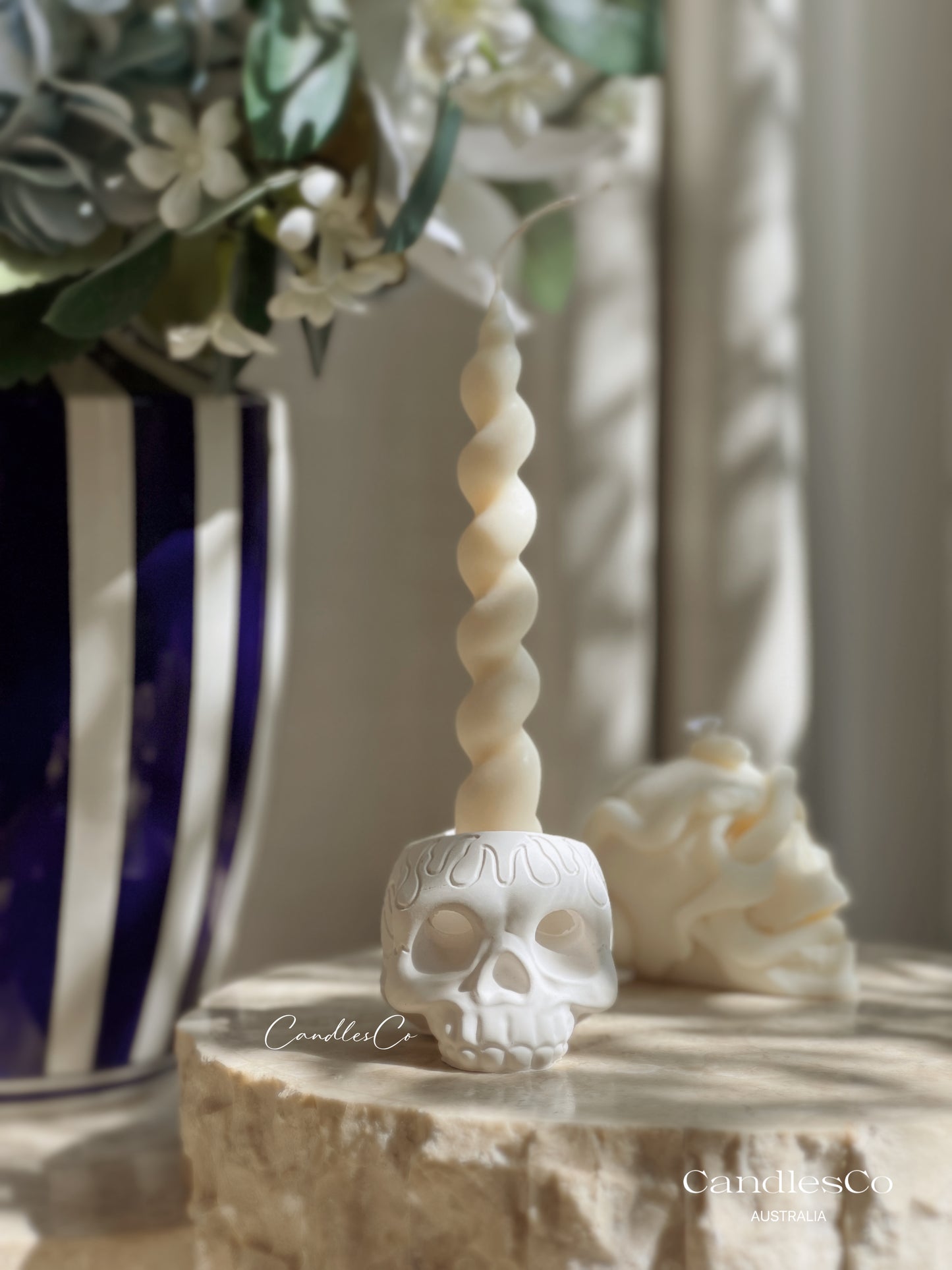 Skull Candlestick Holder
