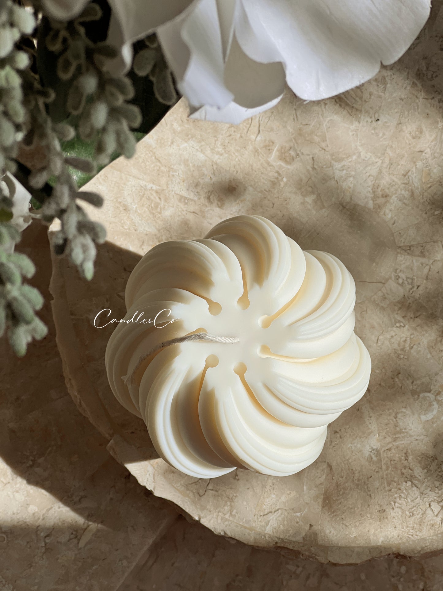 Swirl Sculptural Candle