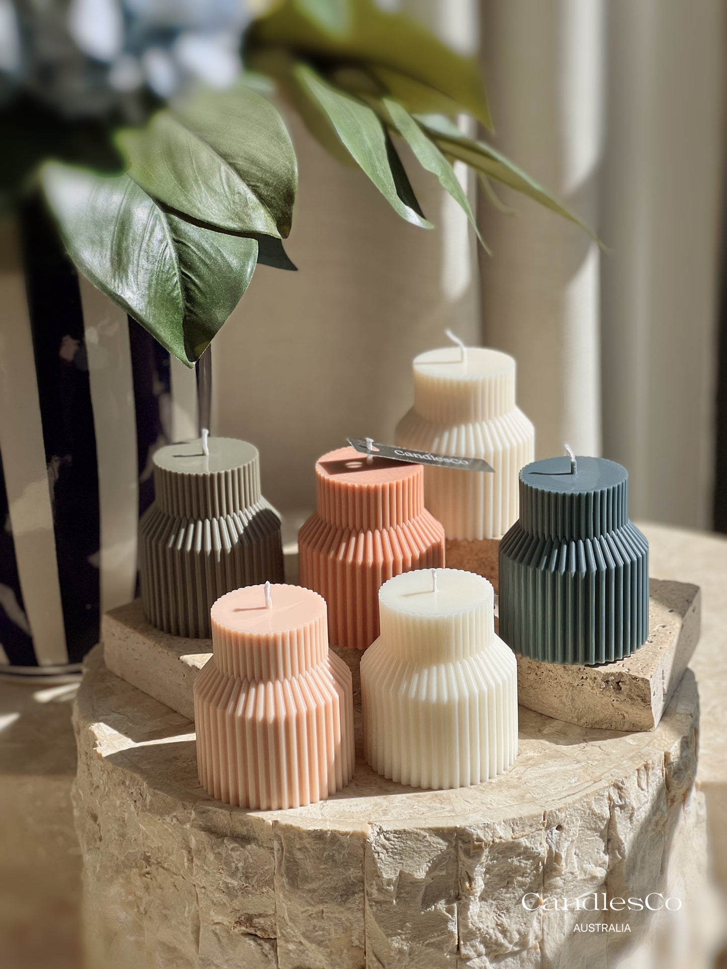 Ribbed Pedestal Pillar