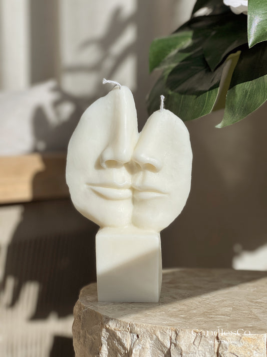 Abstract Face Candle