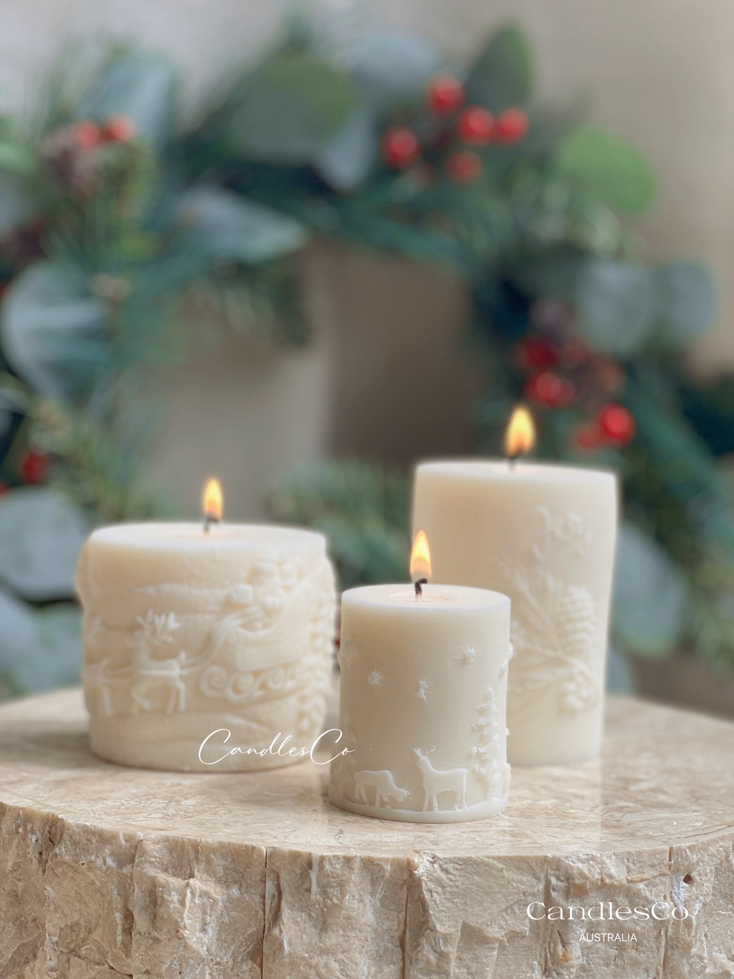 Christmas Pillars