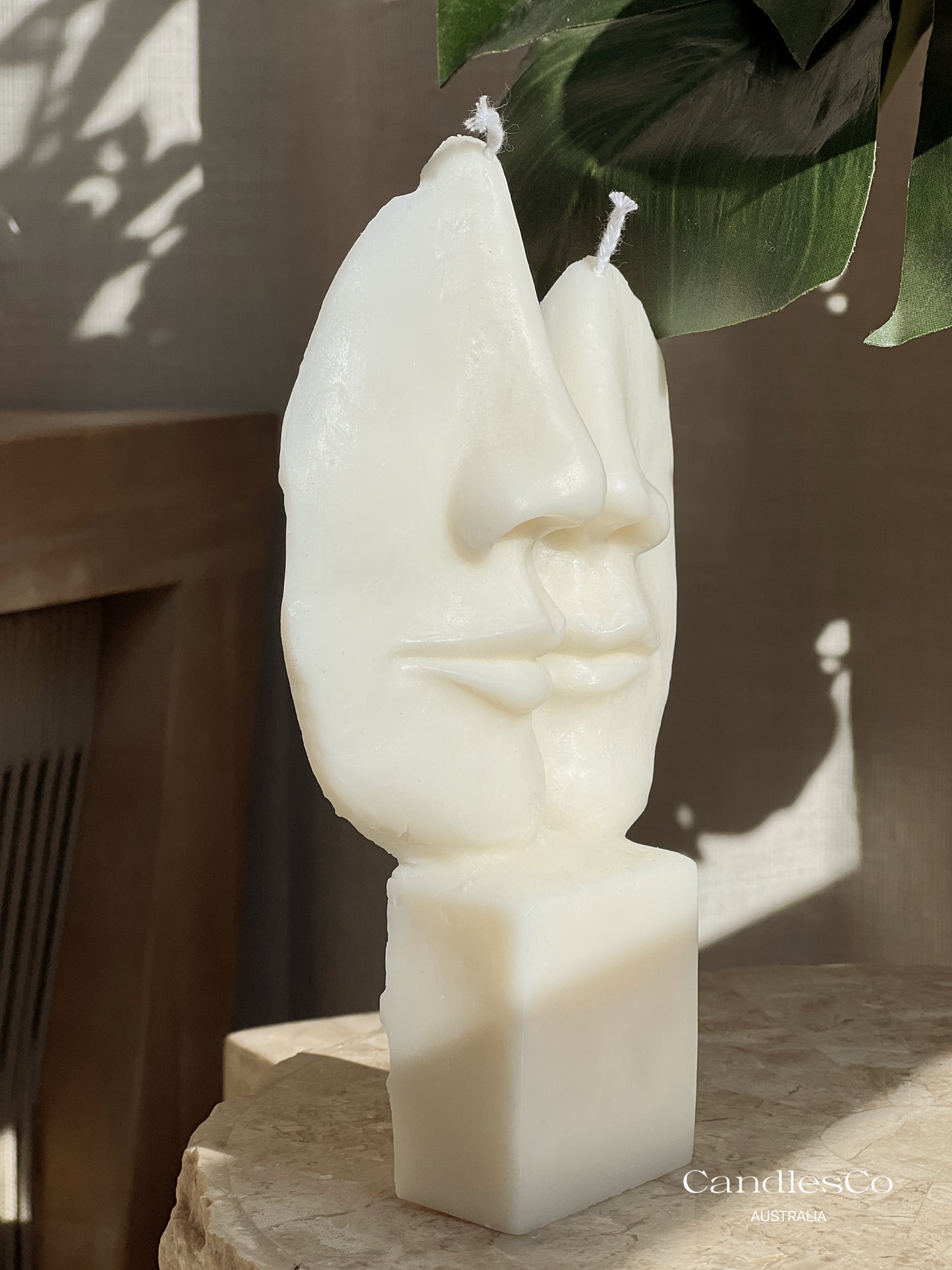 Abstract Face Candle