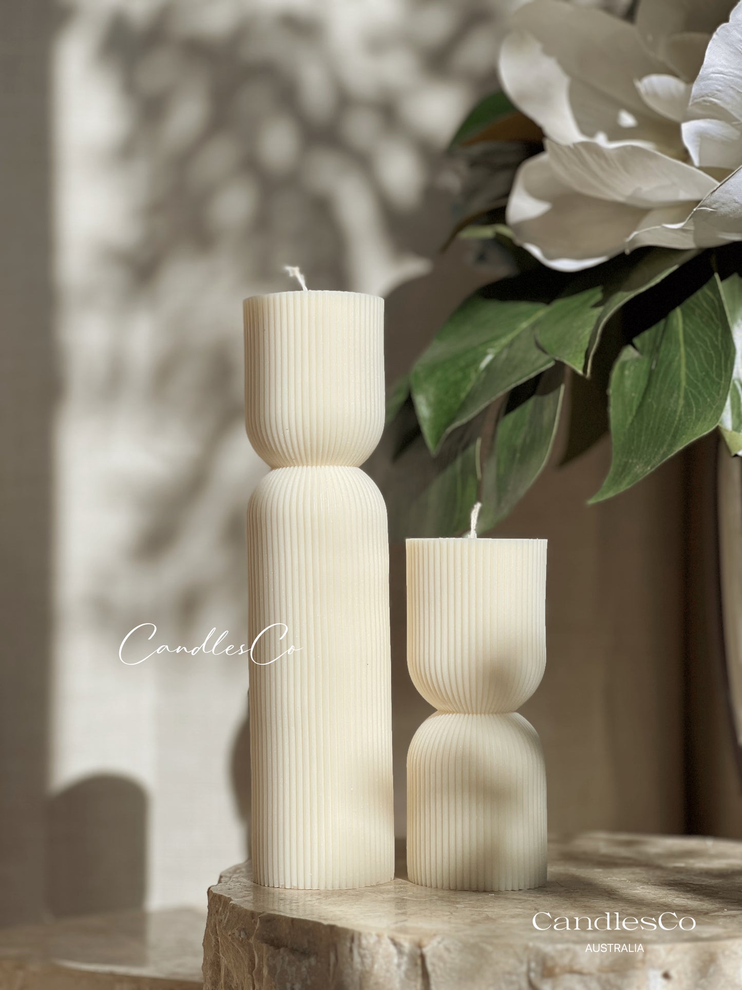 Hourglass Pillar Candle