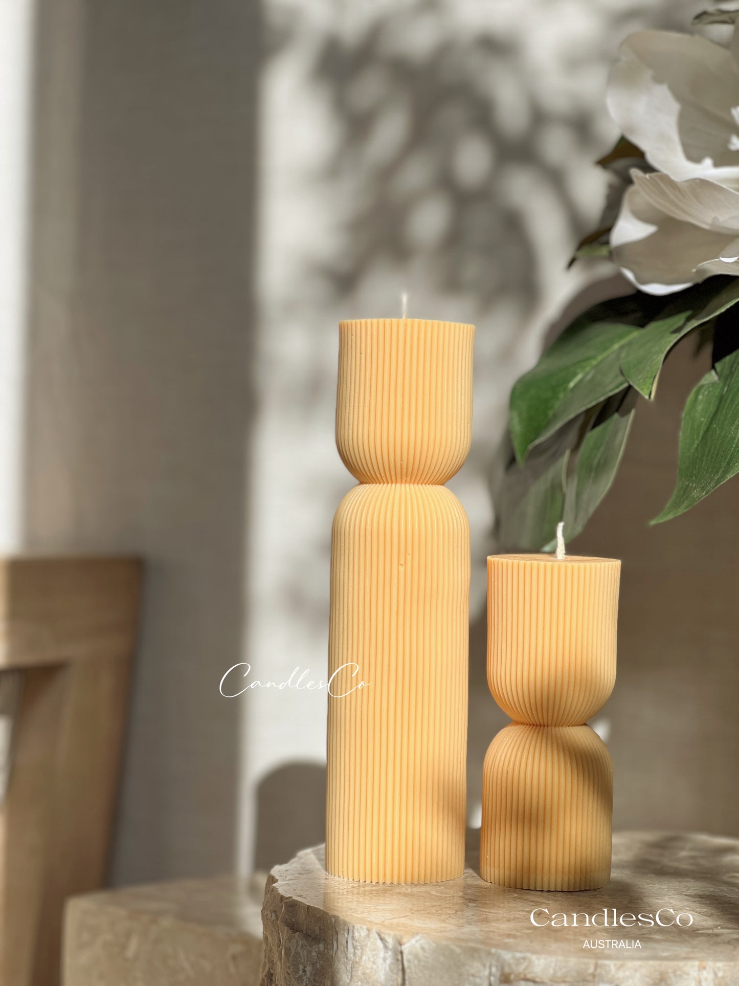 Hourglass Pillar Candle
