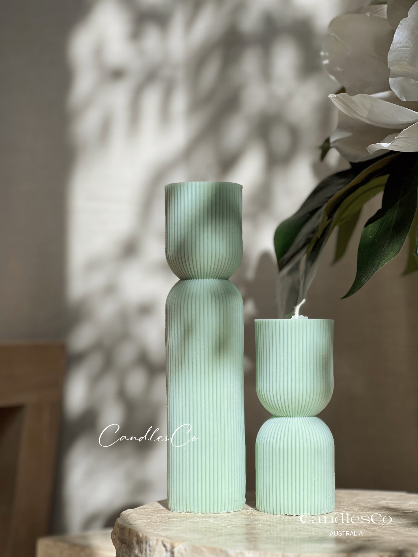 Hourglass Pillar Candle