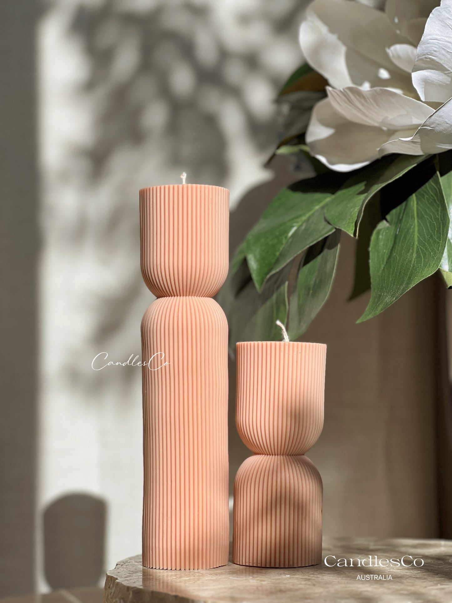 Hourglass Pillar Candle