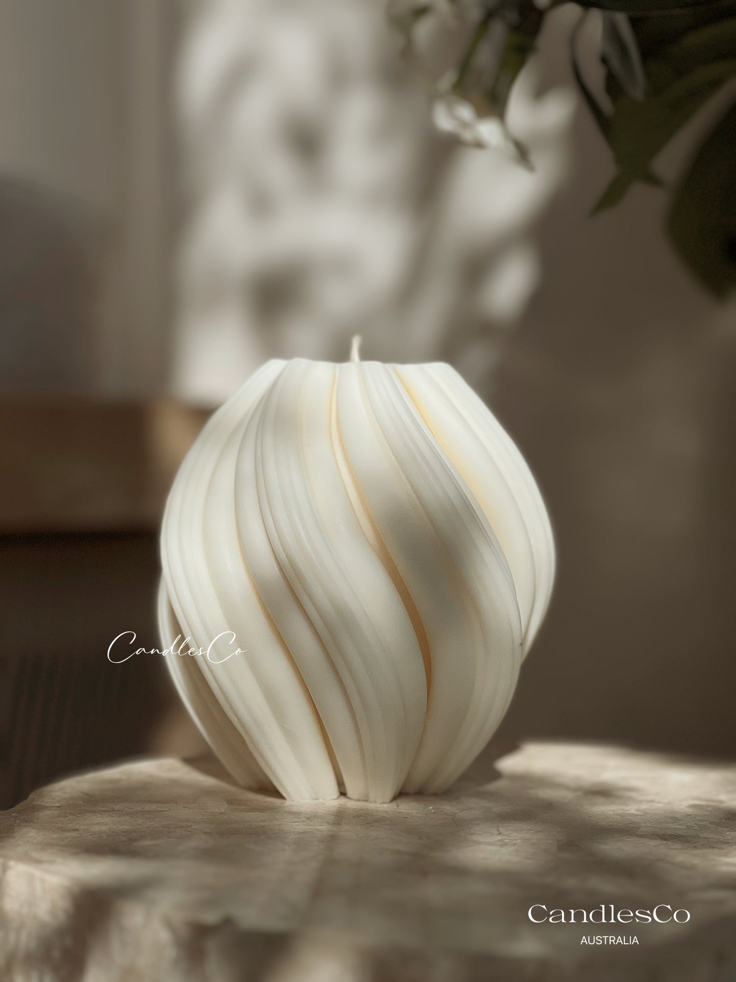 Swirl Sculptural Candle