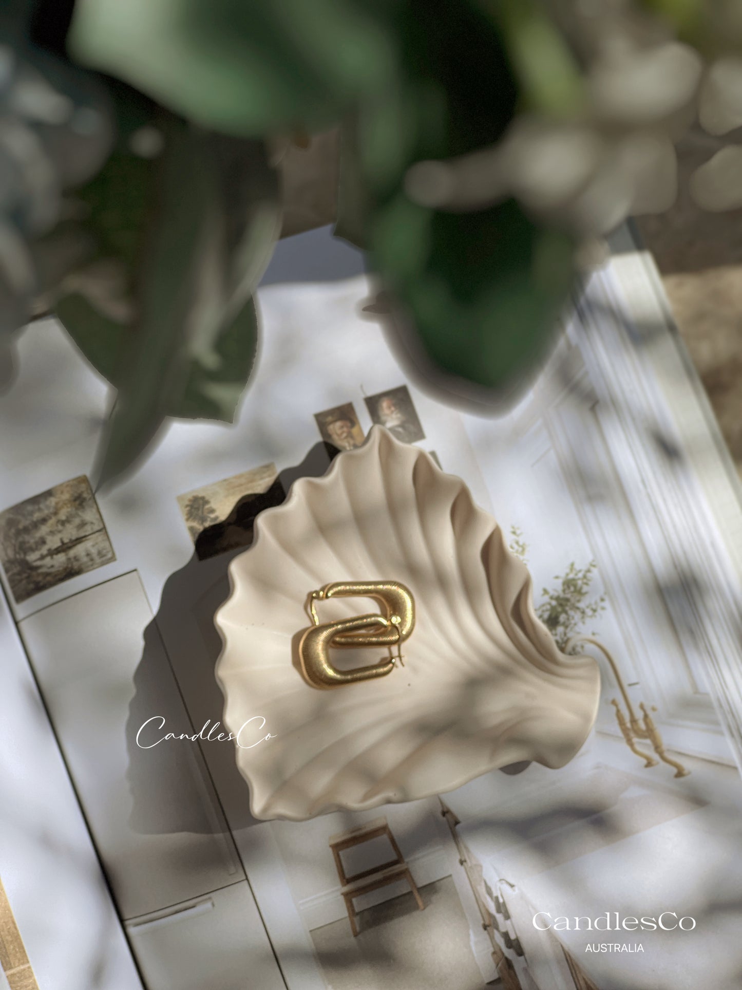 Quarter Lotus Trinket Tray