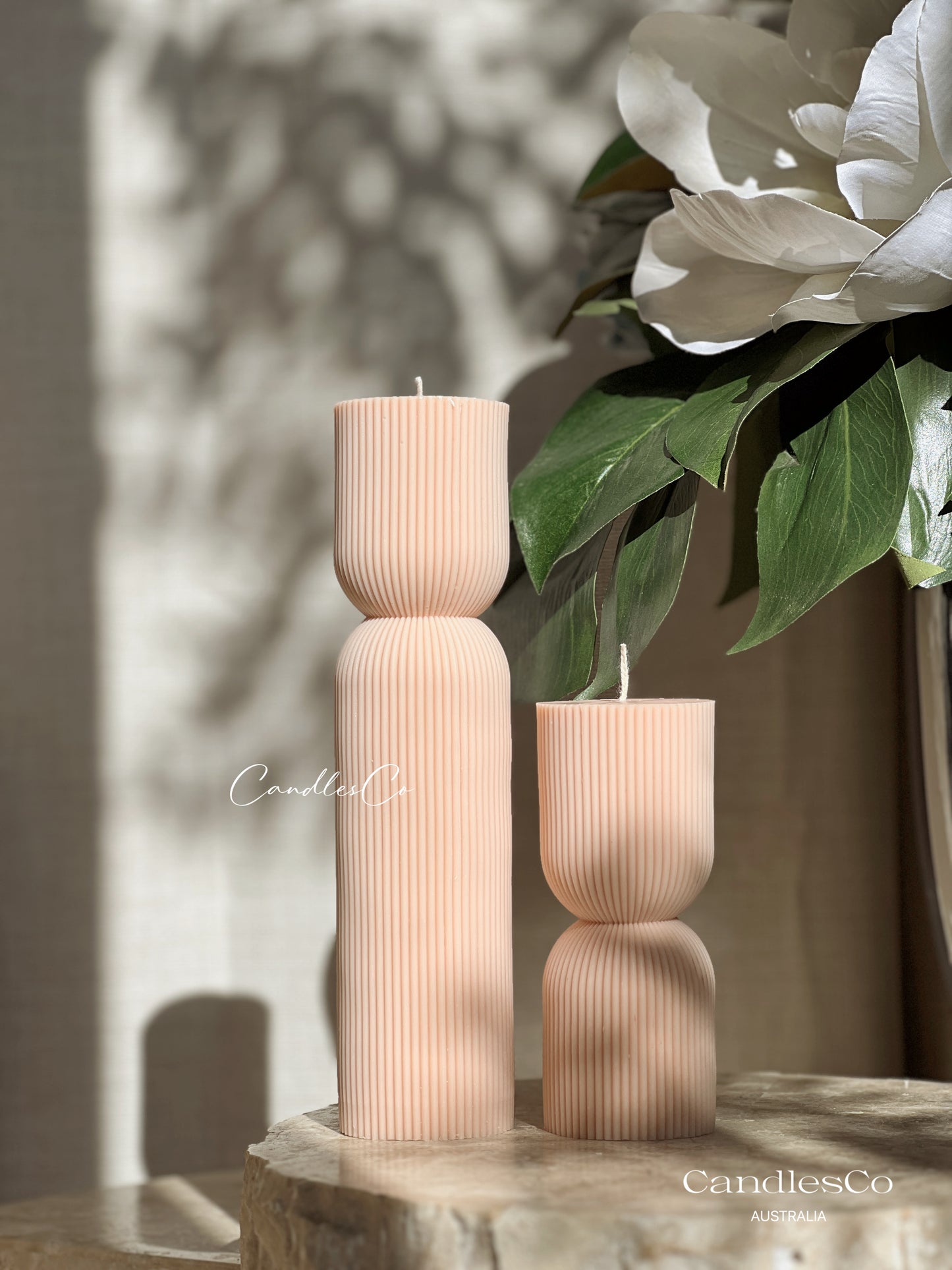 Hourglass Pillar Candle