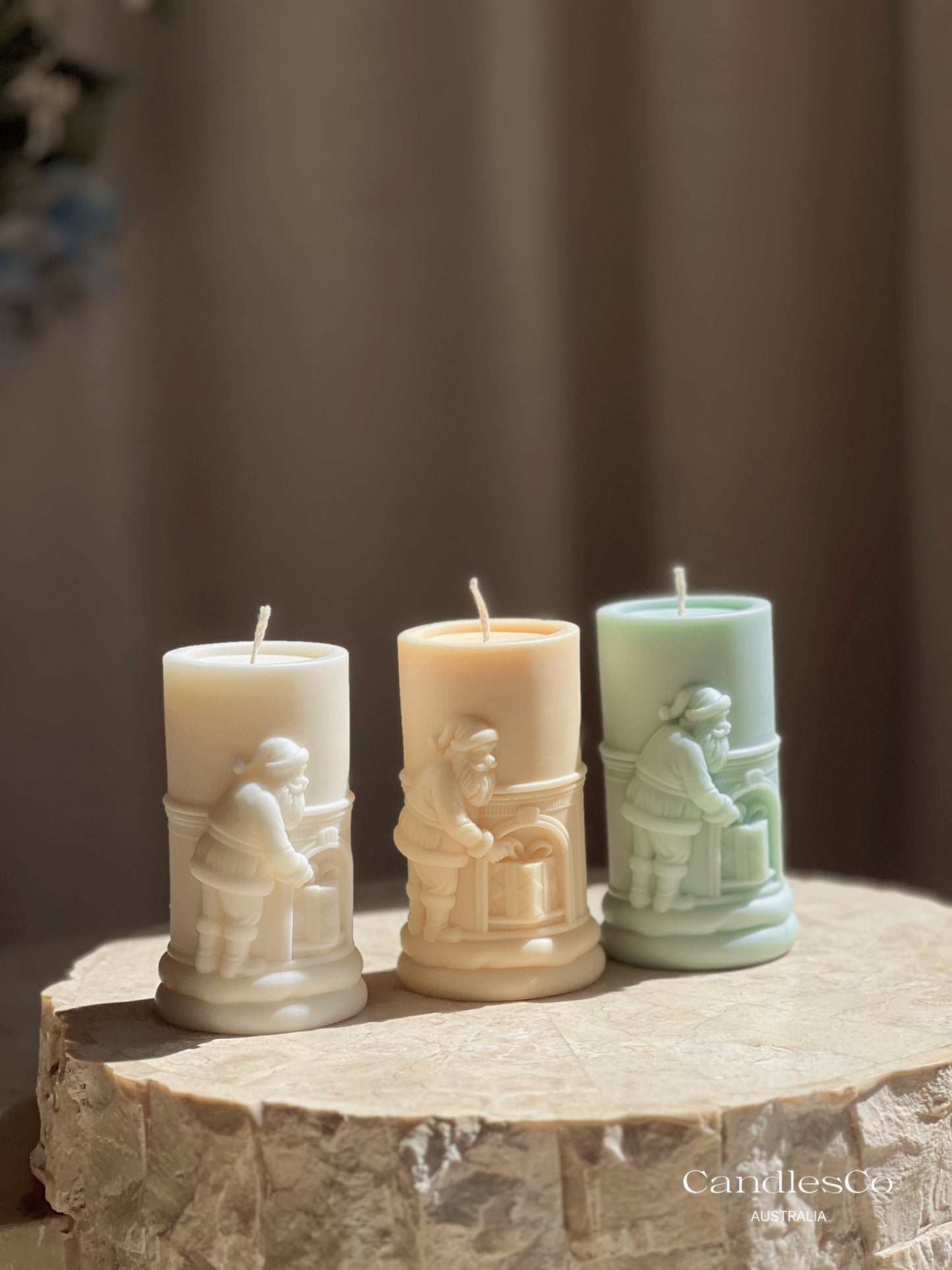 Santa Pillar Candle