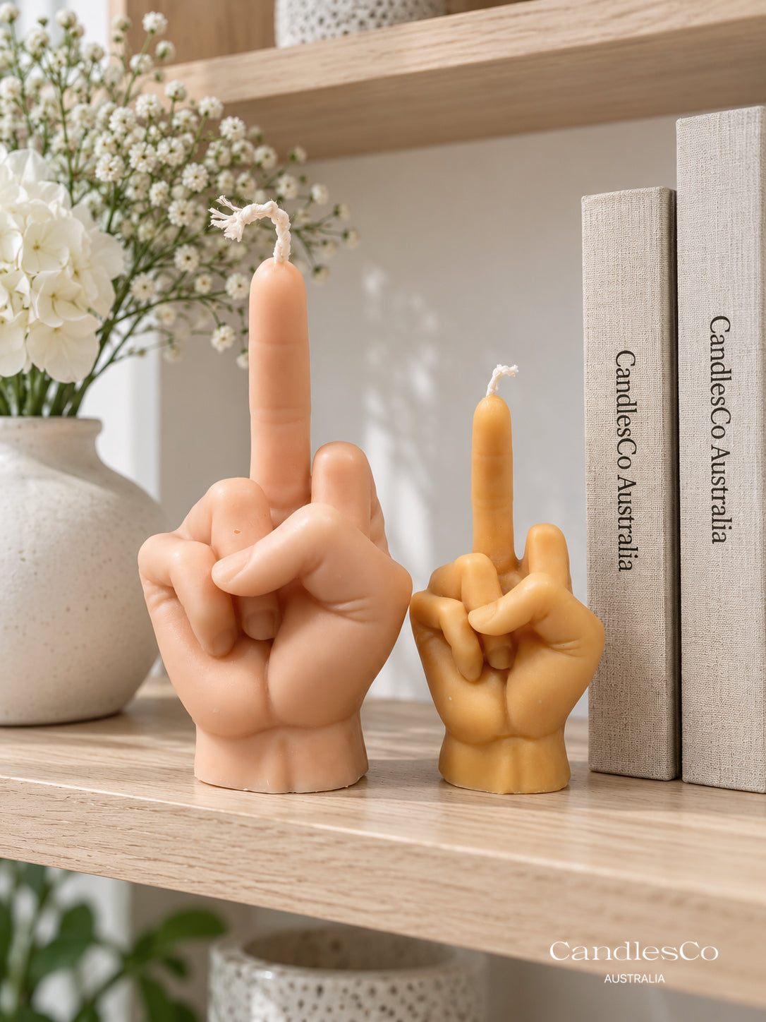 Middle Finger Candle – Funny Novelty Hand Candle | Small & Large
