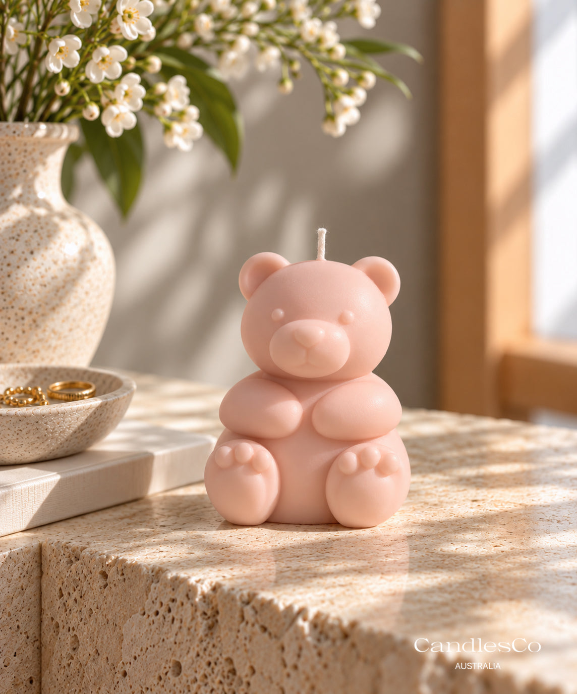 Teddy Bear Sculptural Candle
