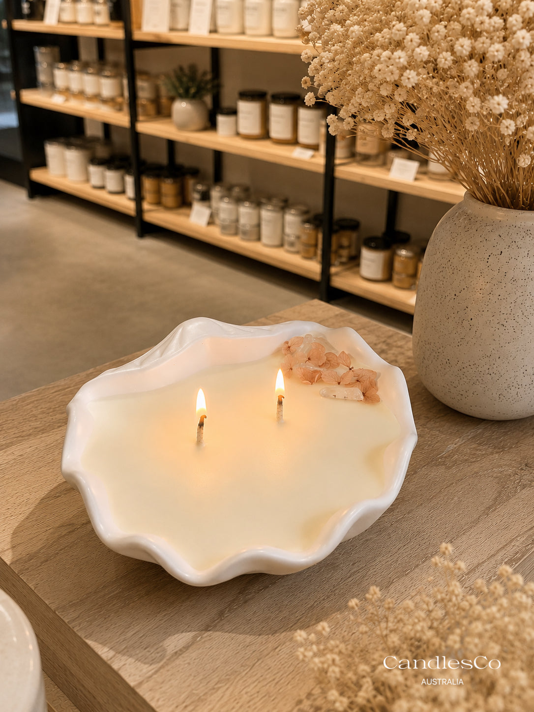 Crystal Shell Vessel Candle