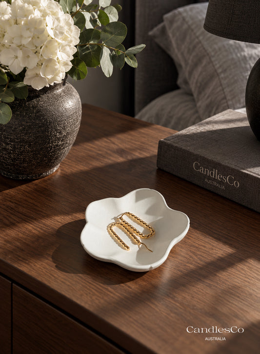 Wavy Flower Trinket Dish | Handmade Jewellery Tray