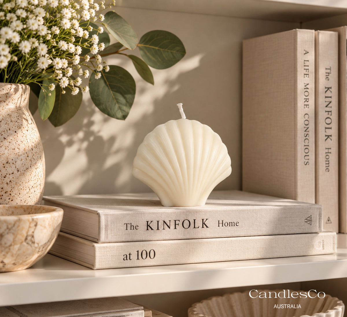 Scallop Seashell Candle