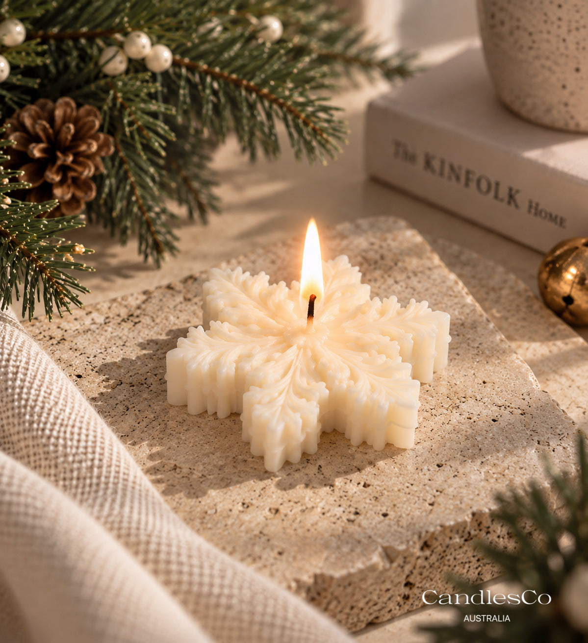Snowflake Candle
