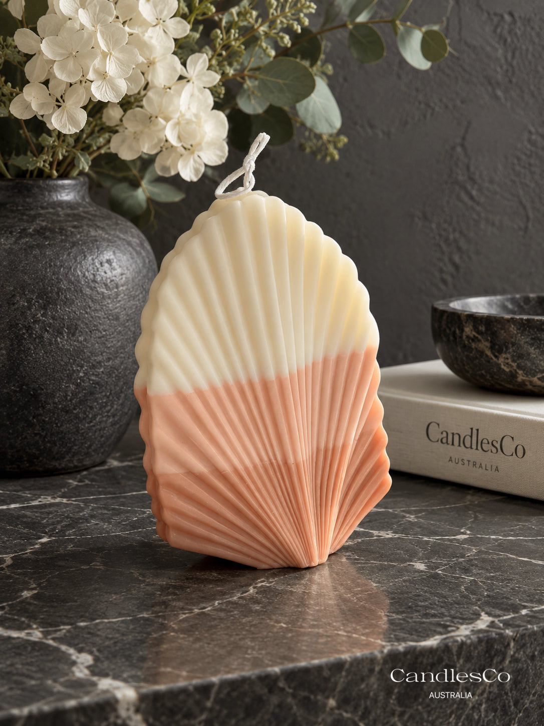 Ombré Palm Leaf Candle