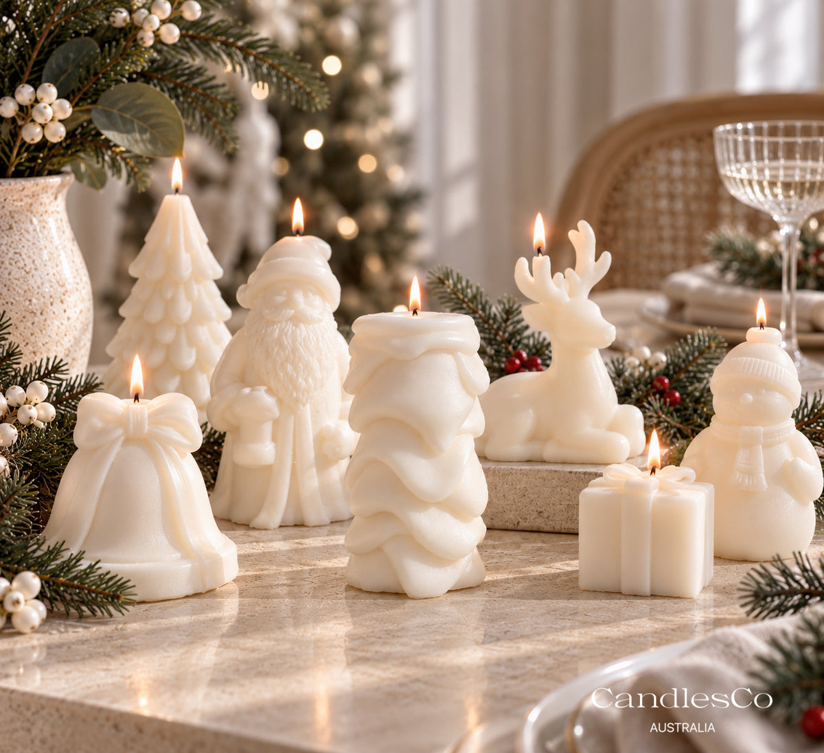Snow Pillar Candle