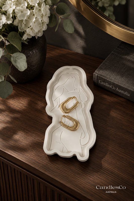 Woman Silhouette Trinket Tray | Handmade Jewellery Dish