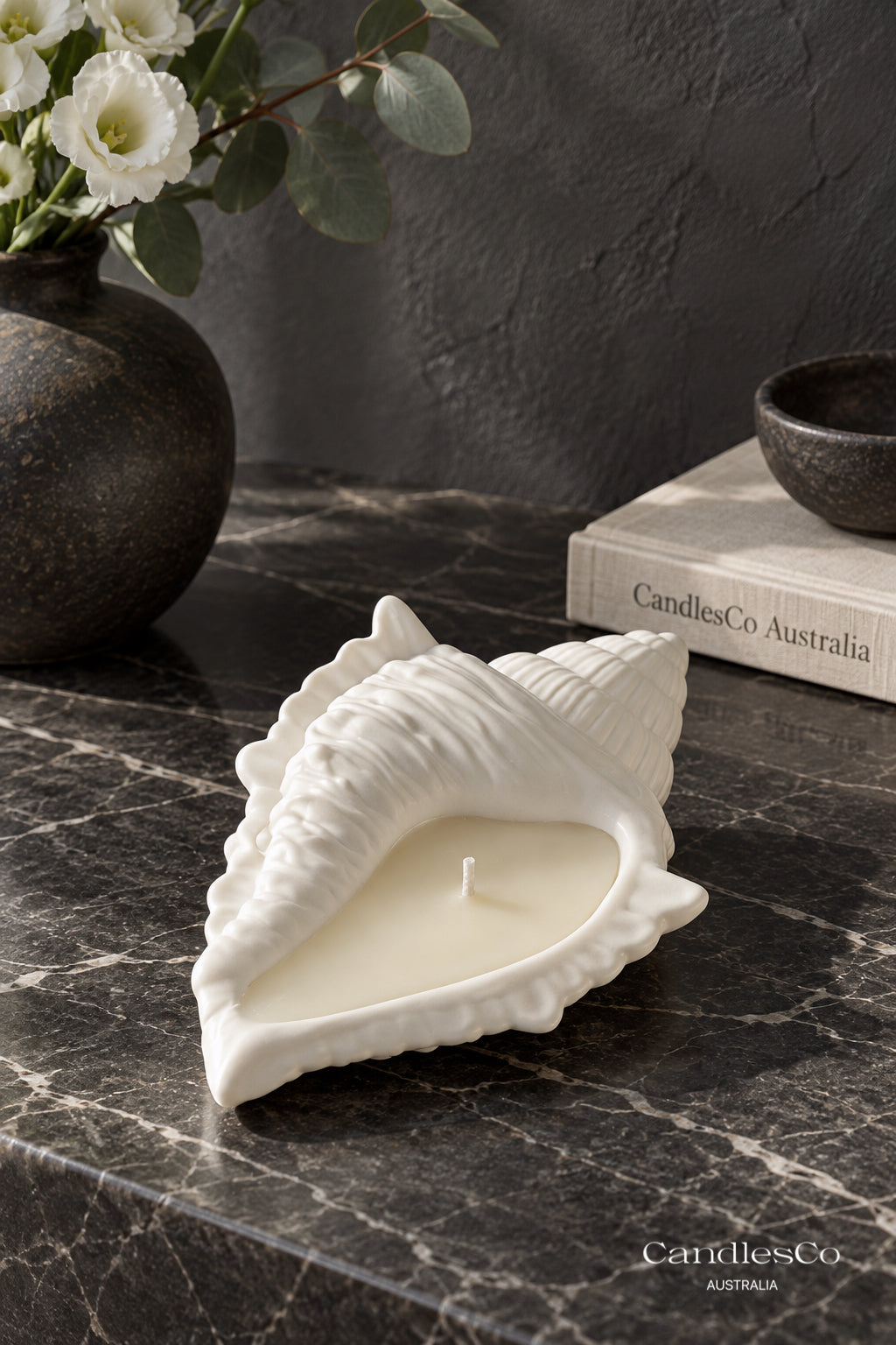 Conch Seashell Candle Vessel – Handmade Scented Soy Candle | Coastal Home Décor