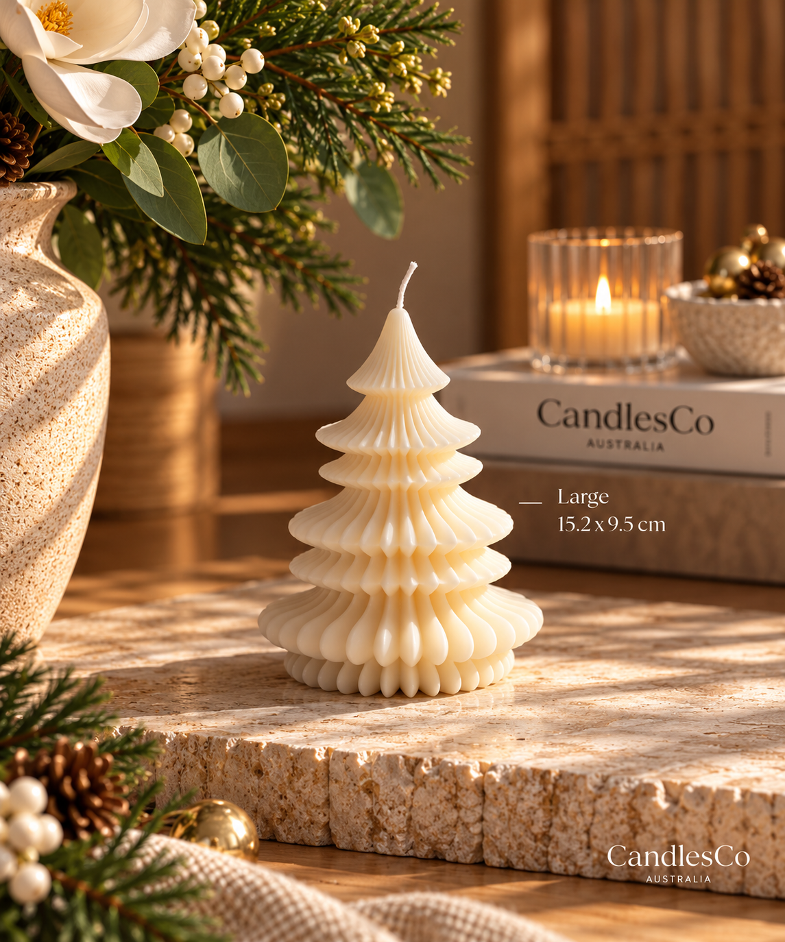 Christmas Tree Candle Collection – 5 Handmade Soy Christmas Tree Designs