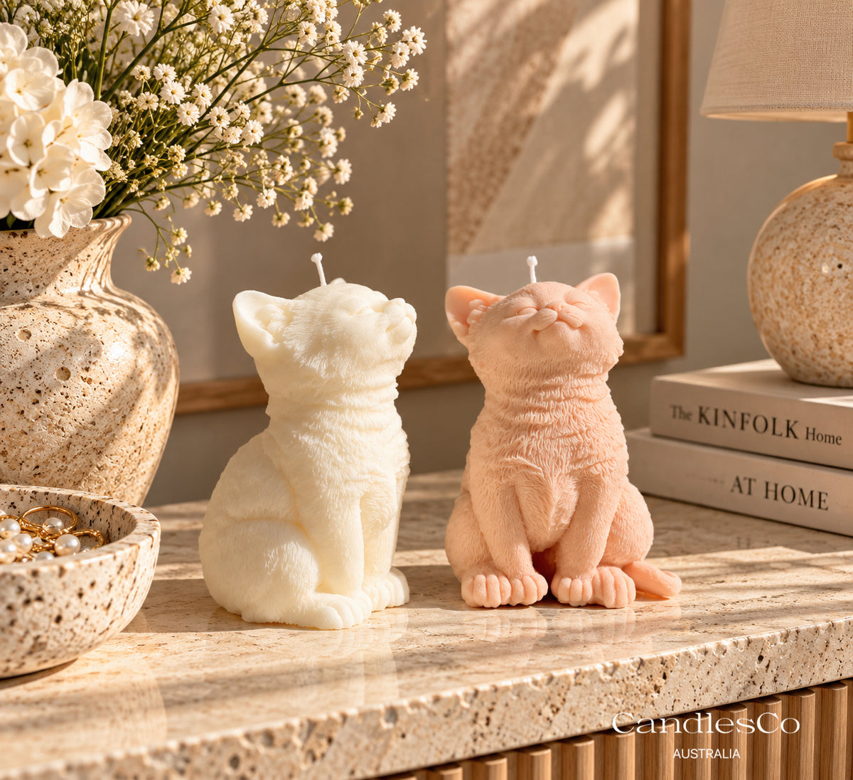 Cute Cat Candle – Handmade Soy Animal Candle