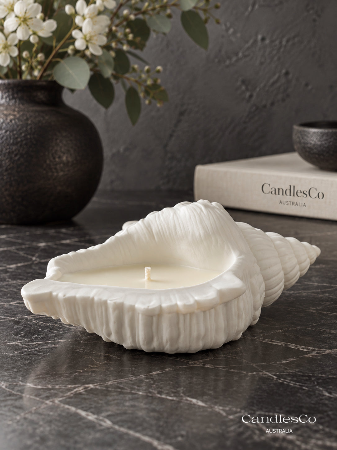Conch Seashell Candle Vessel – Handmade Scented Soy Candle | Coastal Home Décor