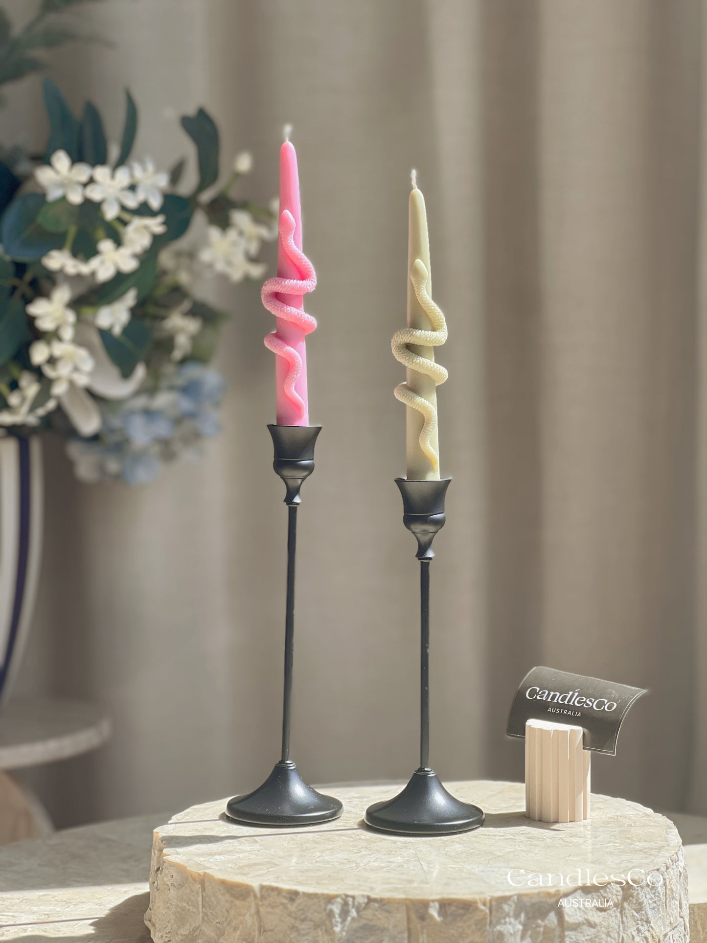 Snake Taper Candle