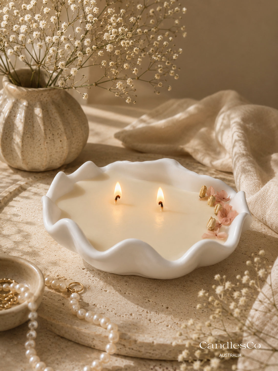 Seashell Scented Dried Flowers