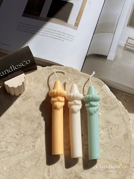Santa Taper Candle