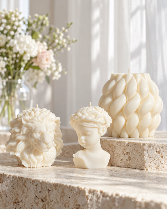 Girl Bust Candle – Sculptural Female Soy Wax Candle