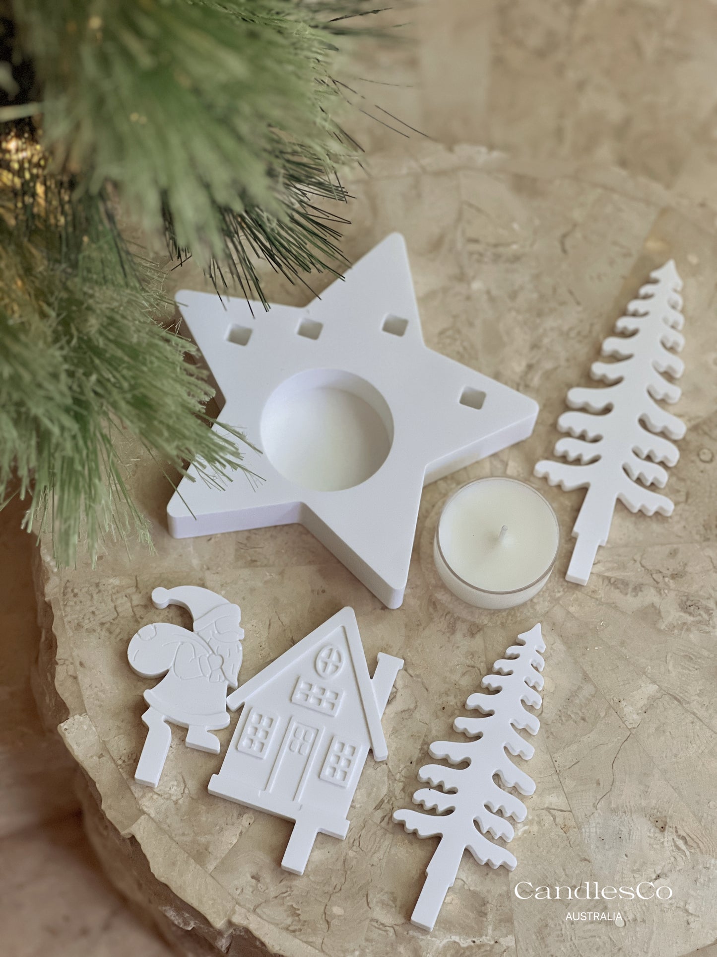 Santa Christmas Tealight Holder