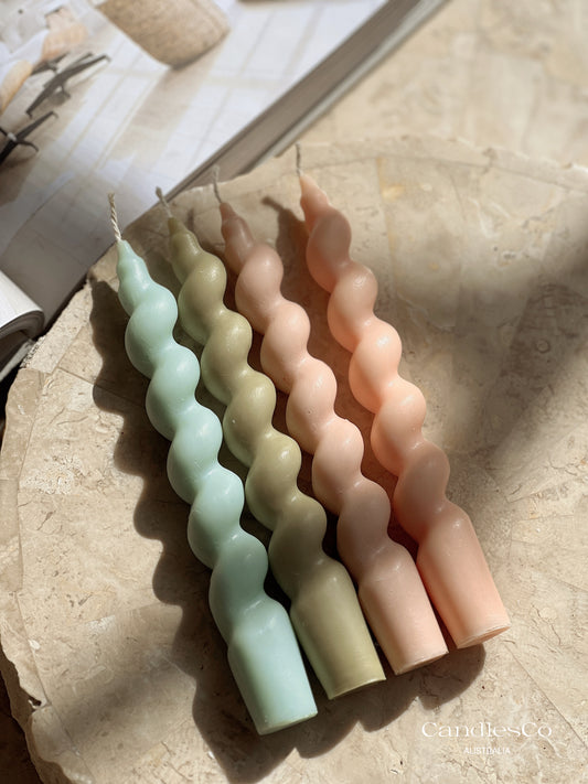 Spiral Taper Candle