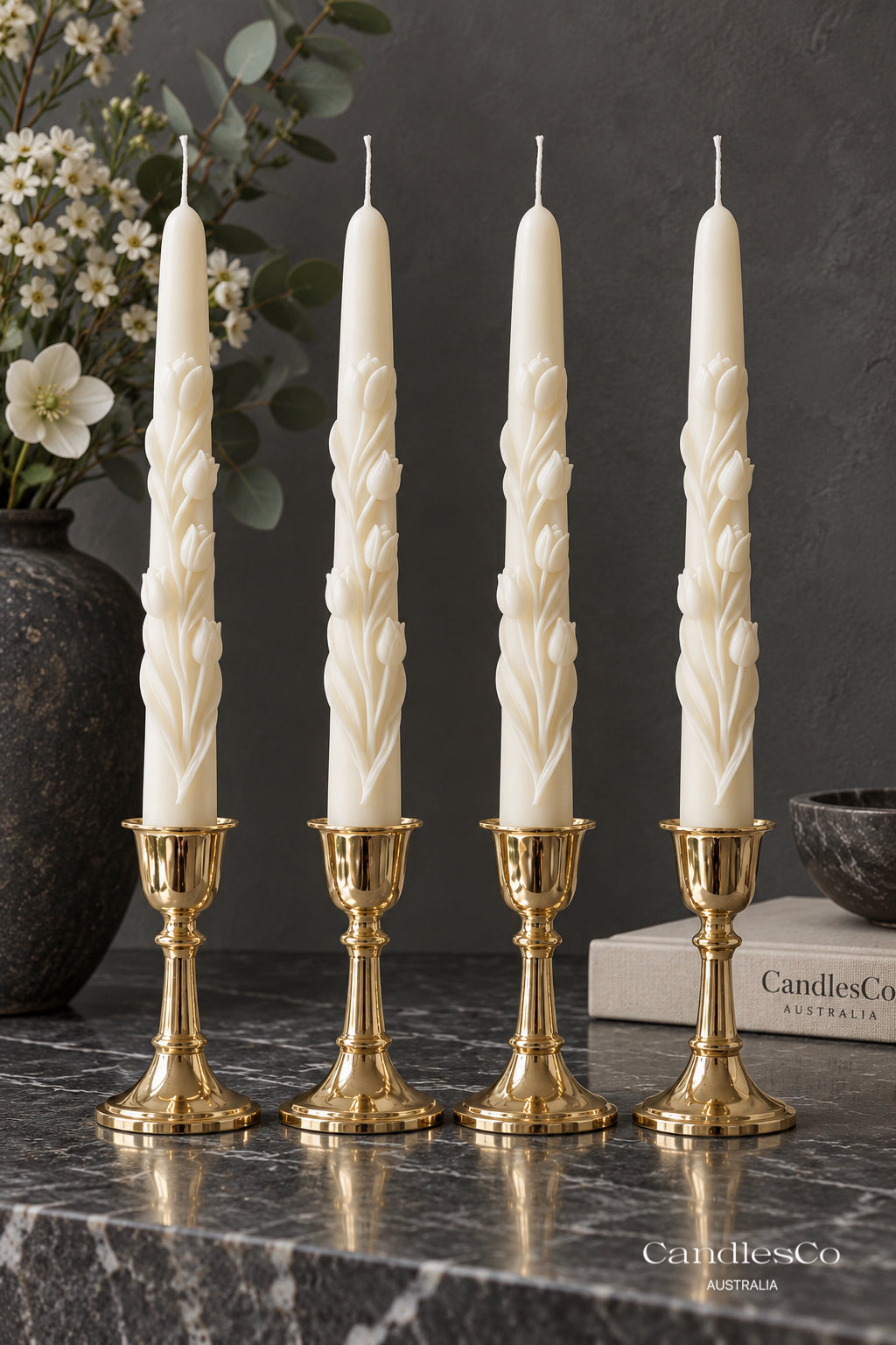 Tulip Taper Candle