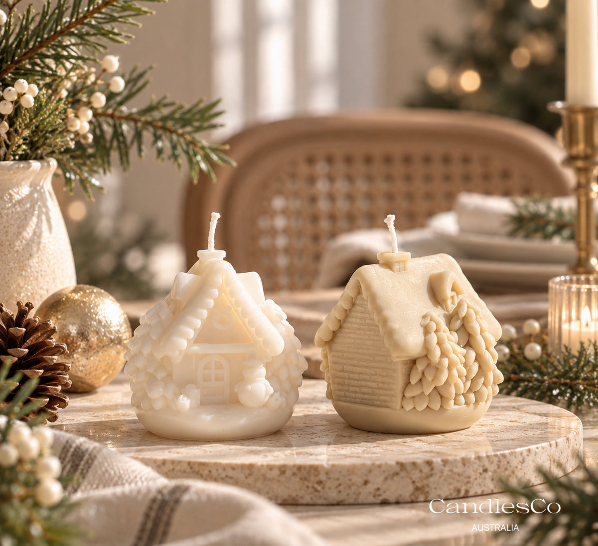 Christmas House Candle