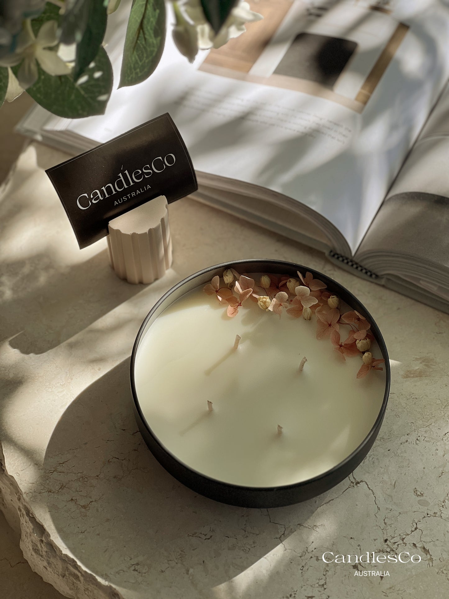 Floral Tin Candle