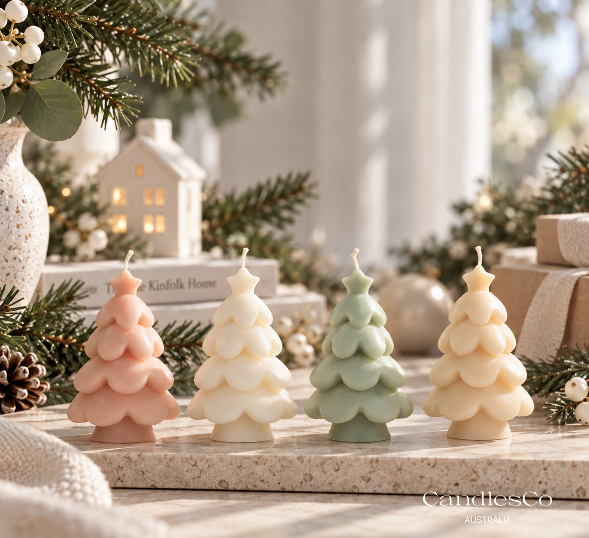Winter Whisper Tree Candle