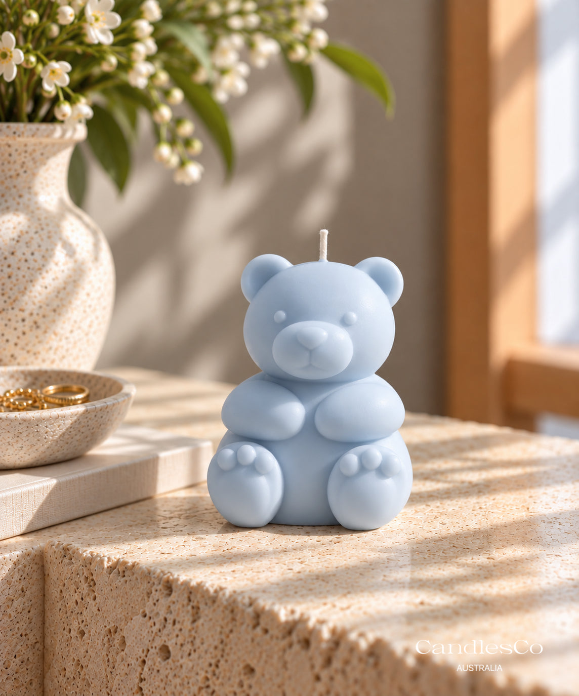 Teddy Bear Sculptural Candle