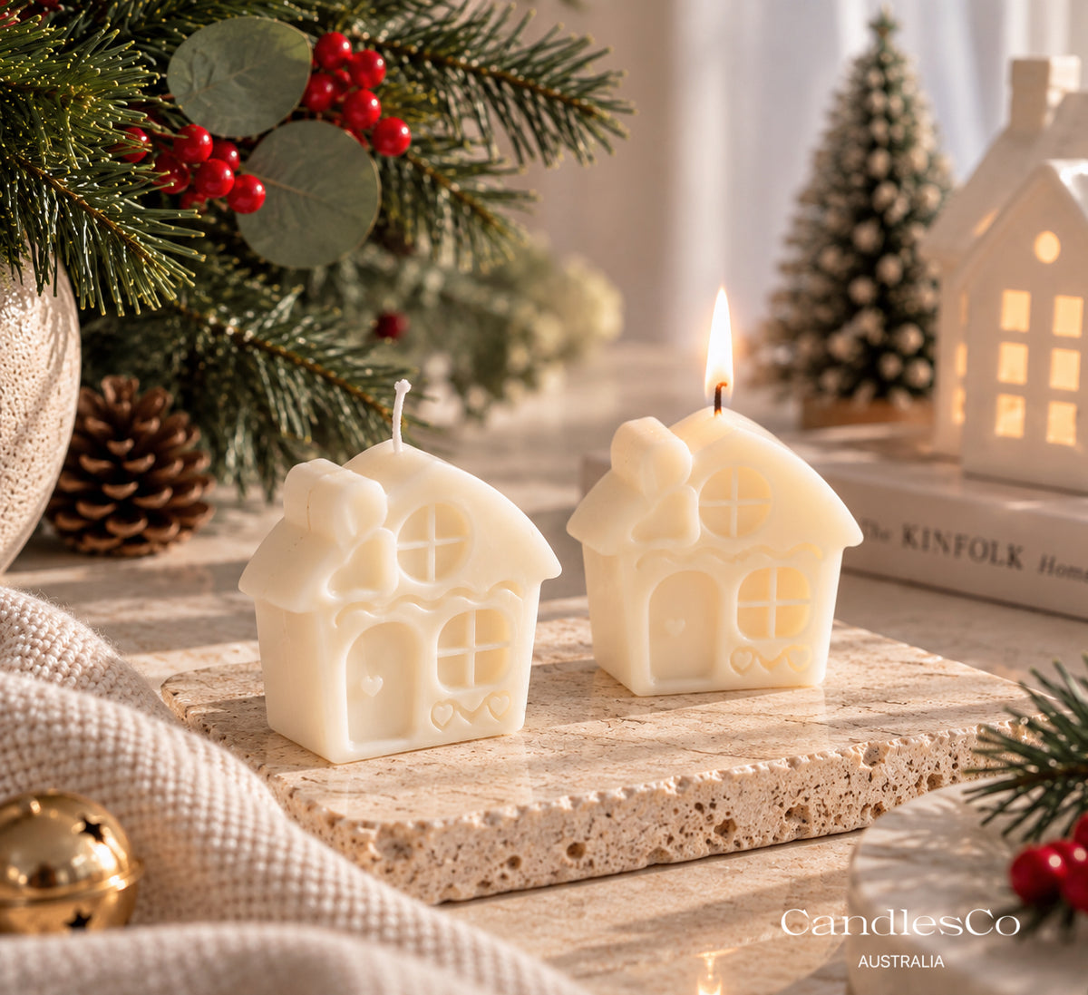 Gingerbread Cottage Candle