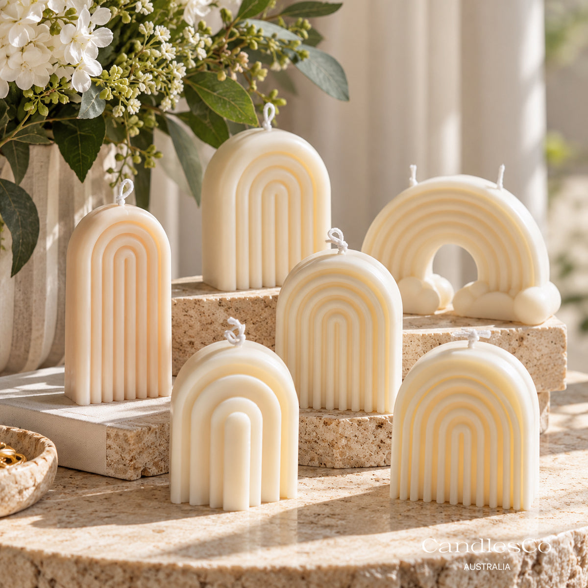 Arch Pillar Candle – Handmade Sculptural Soy Candle