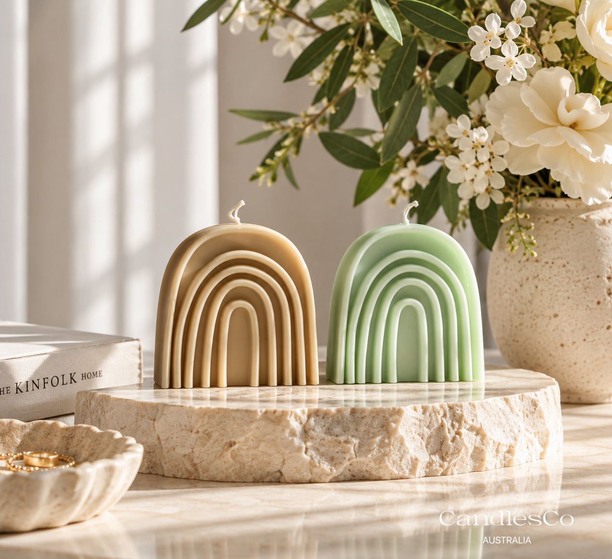 Rainbow Candle – Handmade Sculptural Soy Wax Decorative Candle