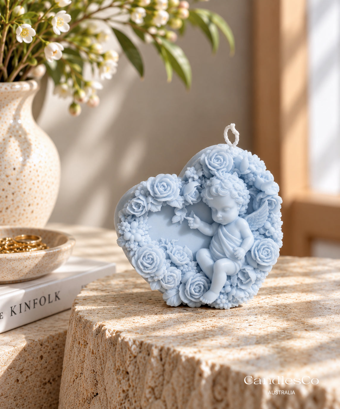 Cherub Heart Candle