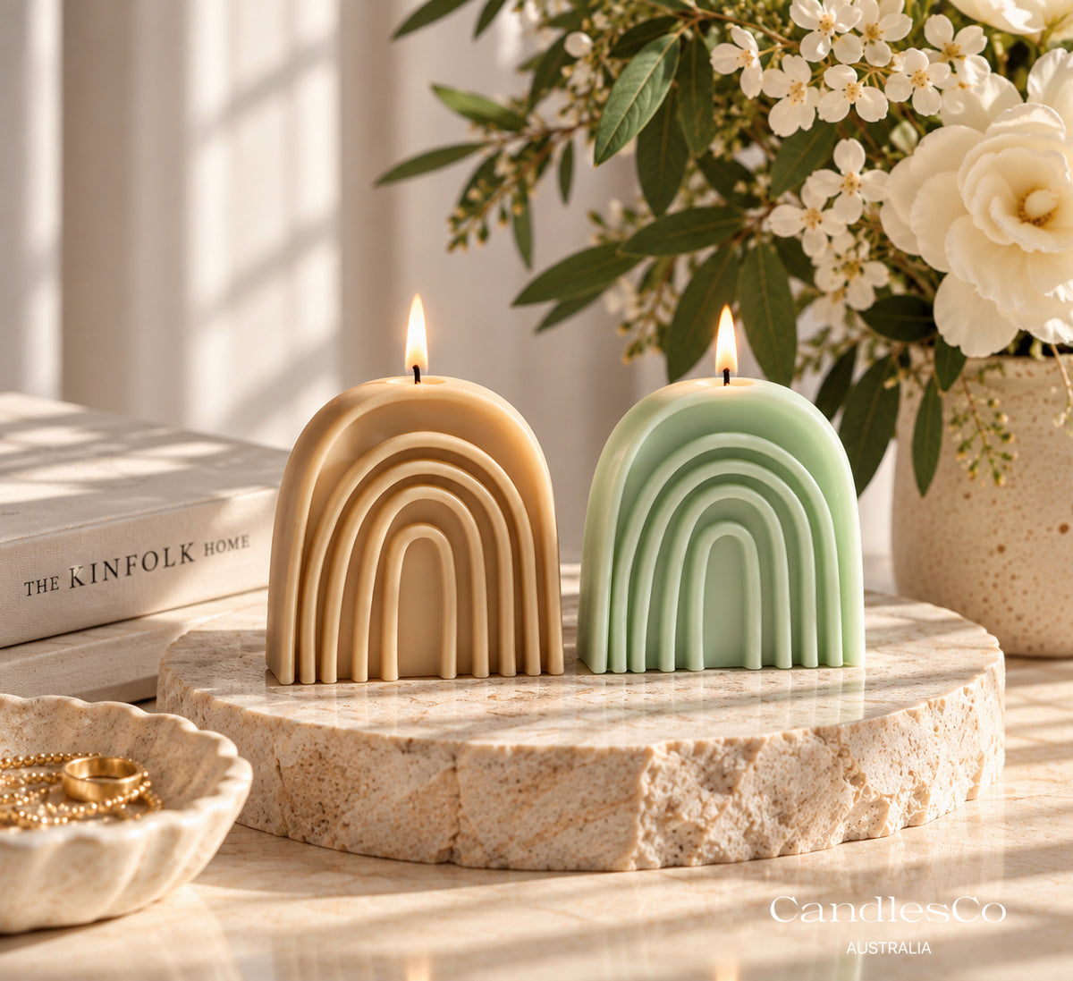 Rainbow Candle – Handmade Sculptural Soy Wax Decorative Candle
