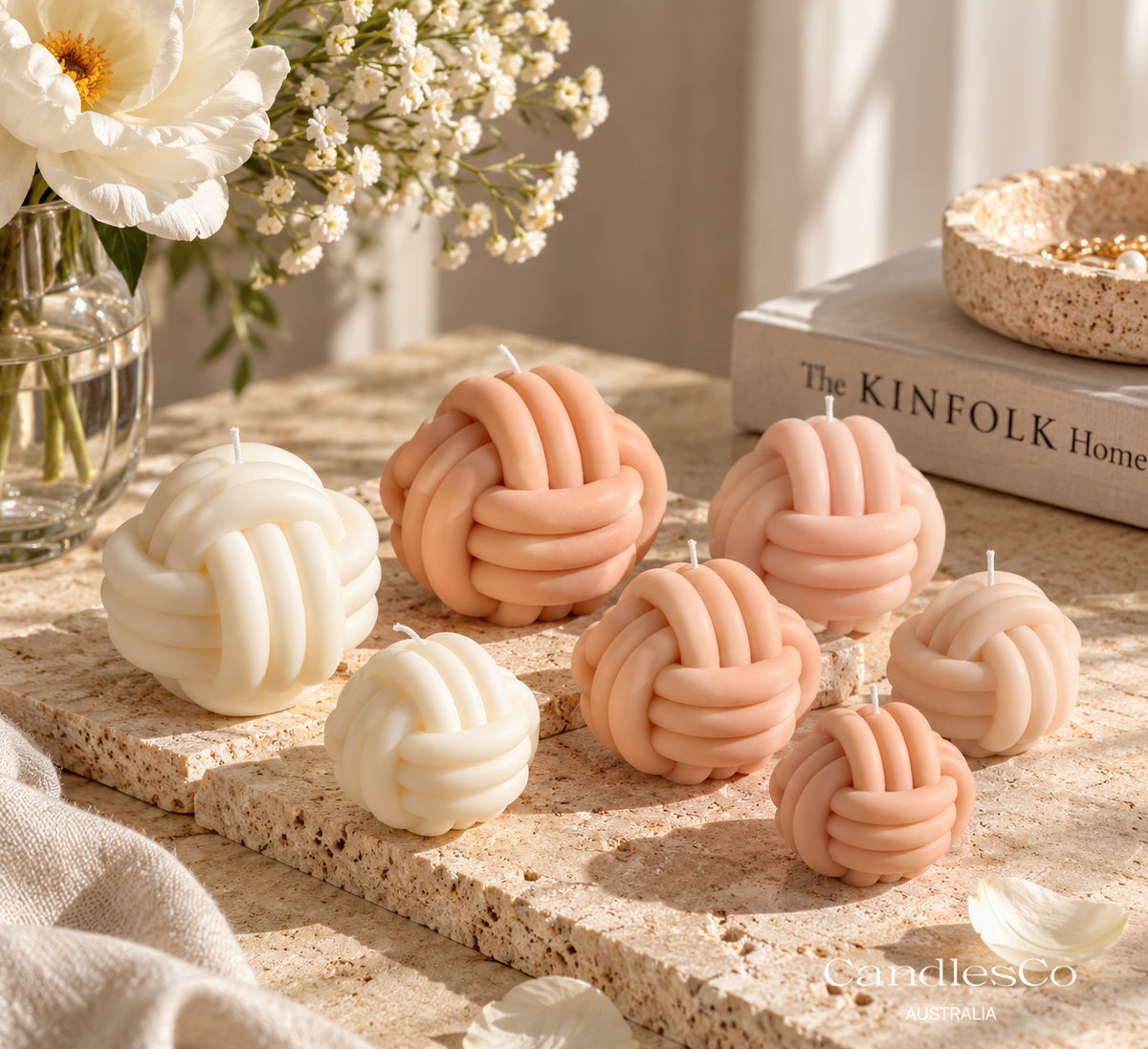 Chunky Knot Ball Candle