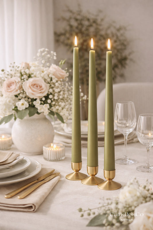 3 Piece Taper Candle Set