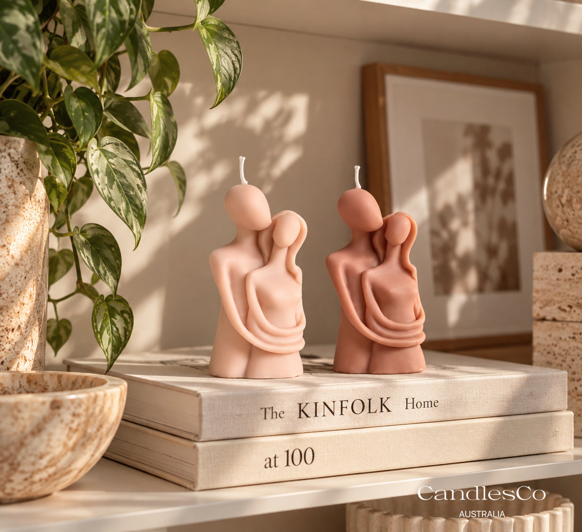 The Embrace Couple Candle