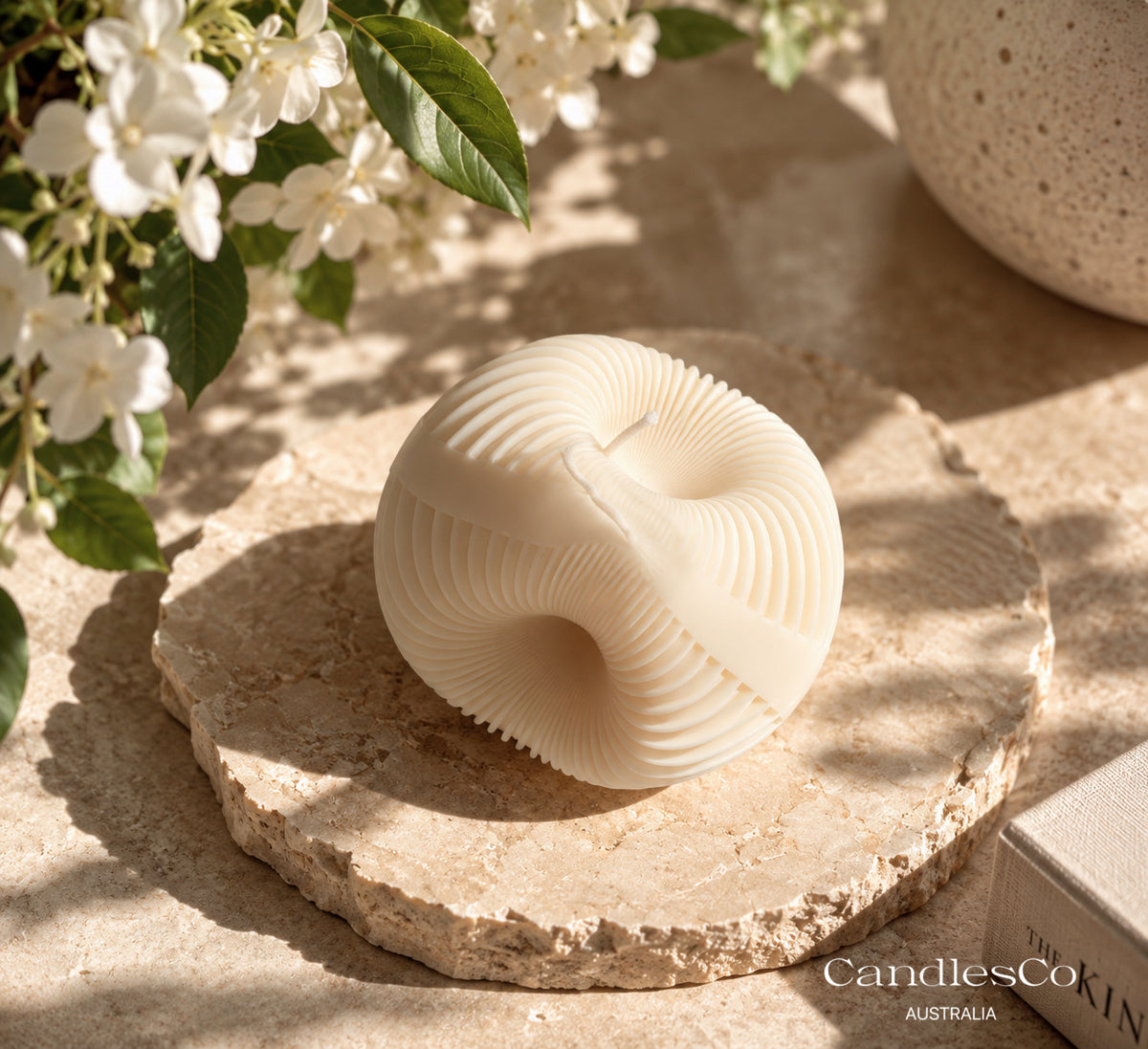 Abstract Loop Candle – Handmade Sculptural Soy Wax Candle