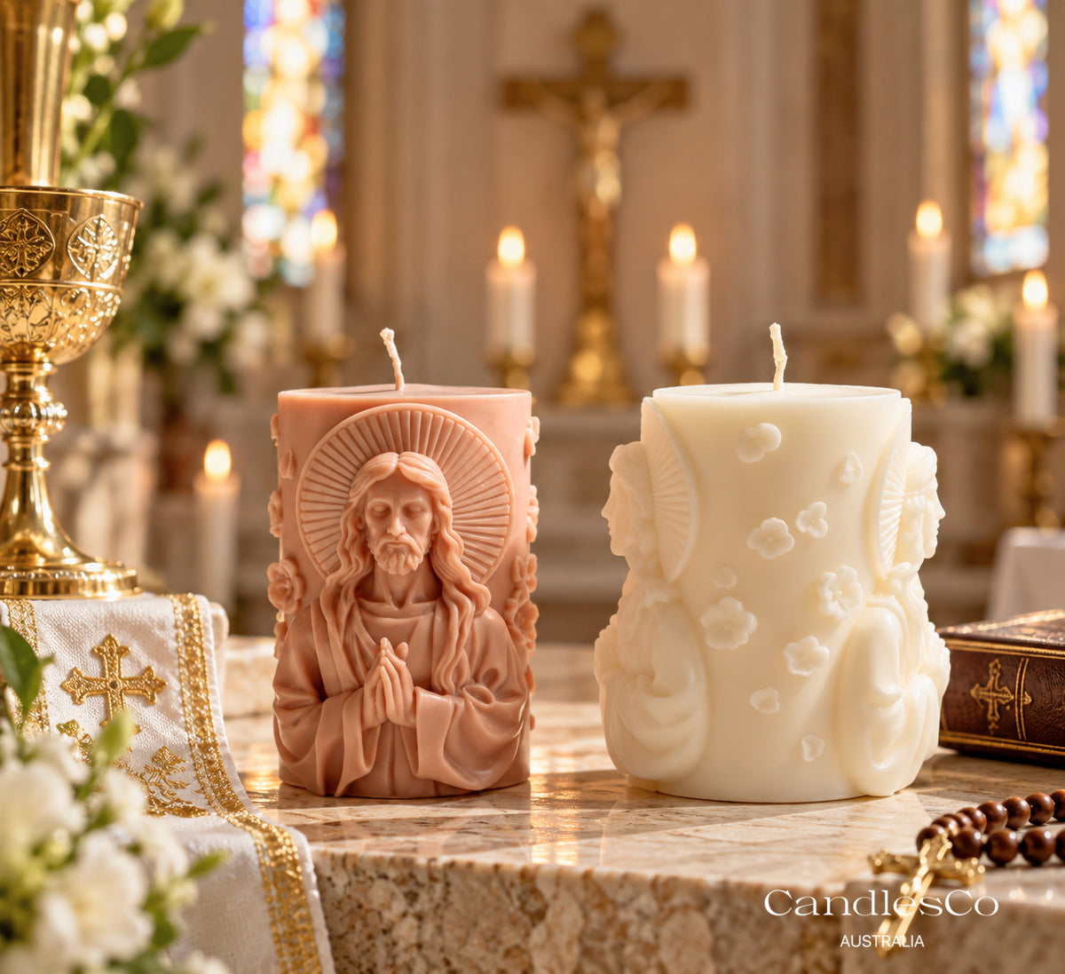 Jesus Prayer Pillar Candle