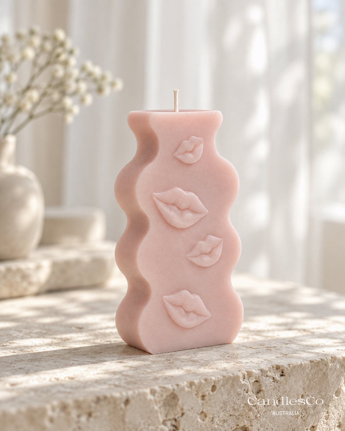 Kiss Me Sculptural Candle
