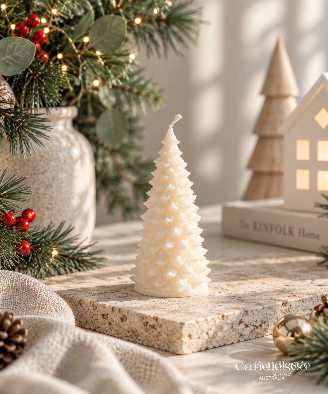 Petal Pine Tree Candle